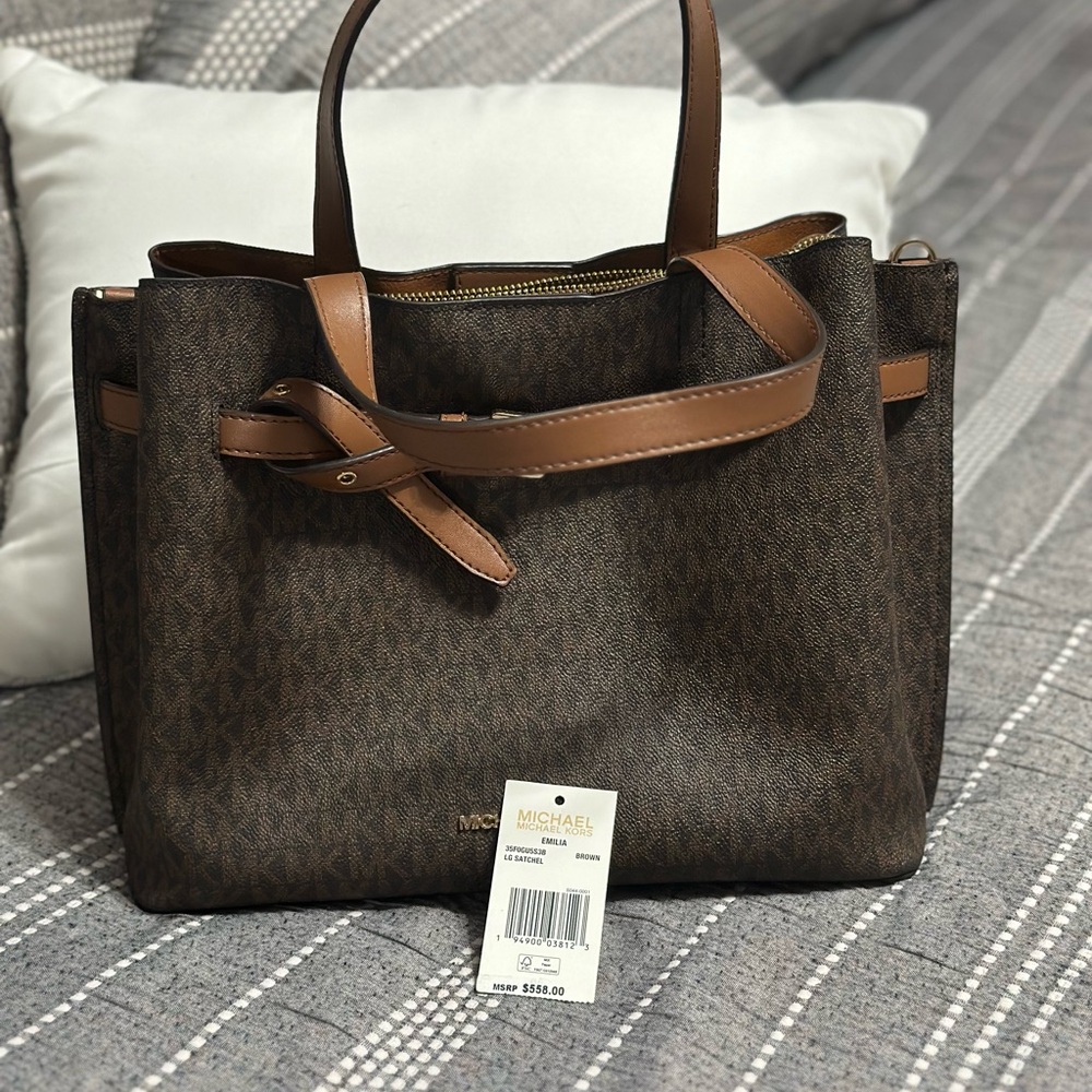 Michael Kors Brown Tote Bag